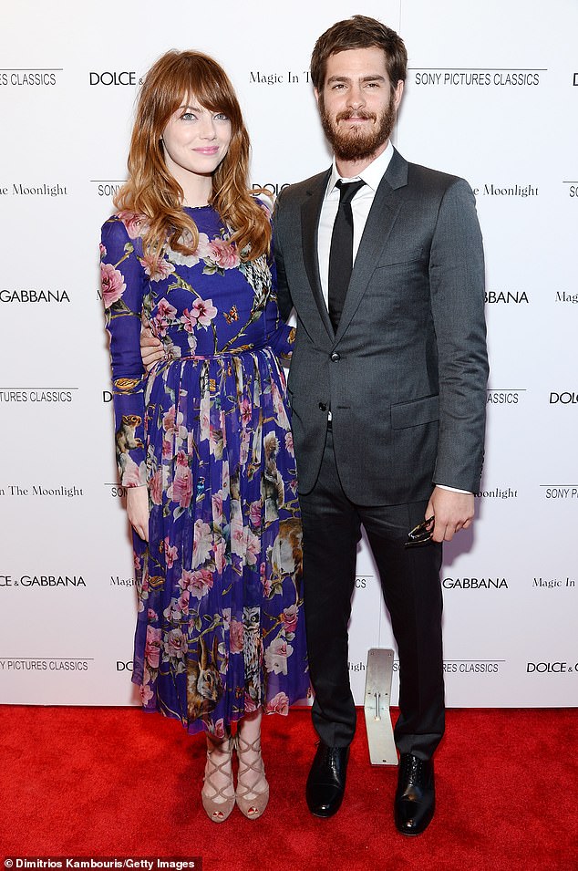 Andrew is said to have previously romanced the likes of Shannon Woodward, Rita Ora and Alyssa Miller, while his most famous relationship was with Emma Stone, 35, whom he dated for almost four years (pictured in 2014).