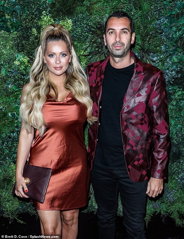 Former glamor model Nicola, 43, who is married to former Premier League player Tom Williams (pictured together) is believed to have set up new business McLean Management, with Lauryn as her first client.