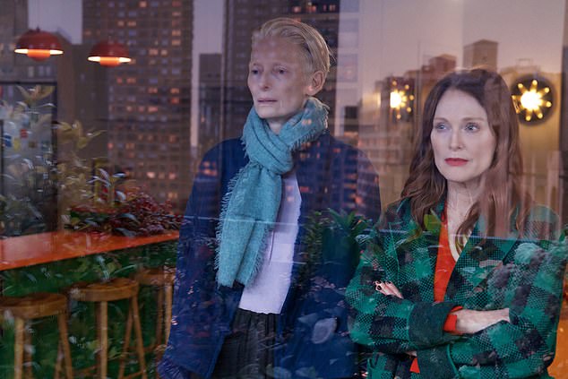 Tilda (left) leads the cast as Martha alongside Julianne (right) as Ingrid in the comedy-drama that also stars screen legend and filmmaker John Turturro and Face/Off star Alessandro.