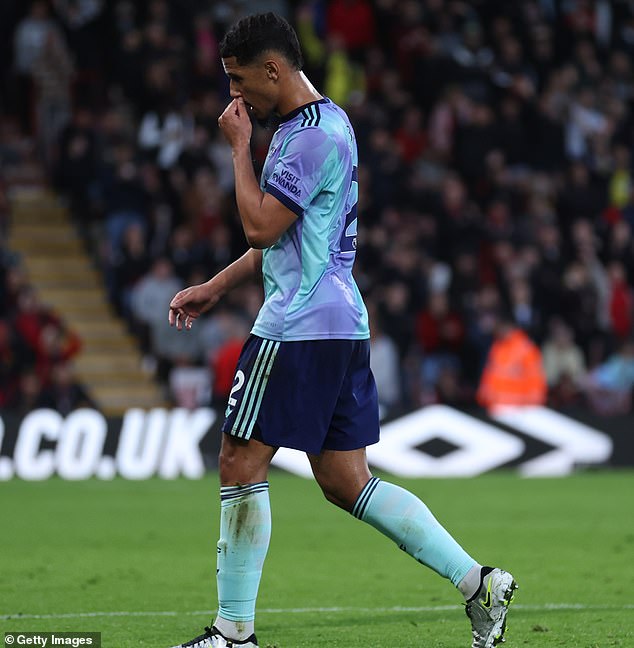 Defensive stalwart Saliba had to leave and Arsenal struggled to keep up with Bournemouth.