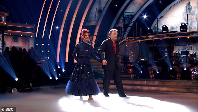 The comedian, 47, and the Australian professional, 35, surprised viewers by performing a waltz while paying tribute to Liverpool.