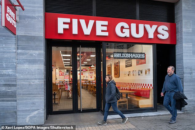 The introduction of the Popcorn Shake gives Five Guys customers new shake mix options to choose from, with more than 1,000 existing combinations (file image)