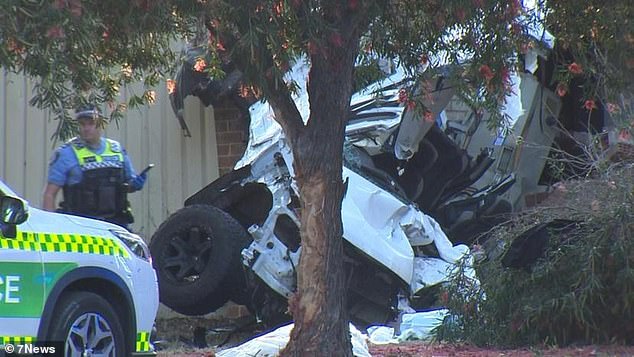 Emergency crews were called following reports a white Holden Colorado van left the road and crashed into the rear wall of a house fronting Orrong Rd in Carlisle about 5.10am on Saturday.