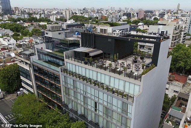 Liam fell from his 45-foot-high balcony at the Casa Sur hotel in Buenos Aires on Wednesday