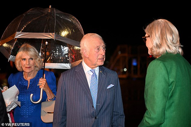 Welcome to Sydney: King Charles III and Queen Camilla are welcomed by Sam Mostyn, Governor General of the Commonwealth of Australia