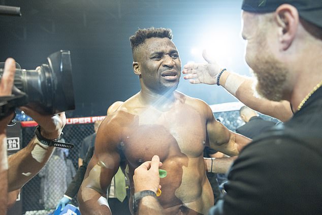 An emotional Ngannou admitted that 