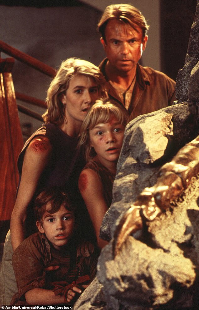 The franchise began with Jurassic Park (1993), starring Laura Dern, Sam Neill, Joseph Mazzello and Ariana Richards, alongside Jeff Goldblum.