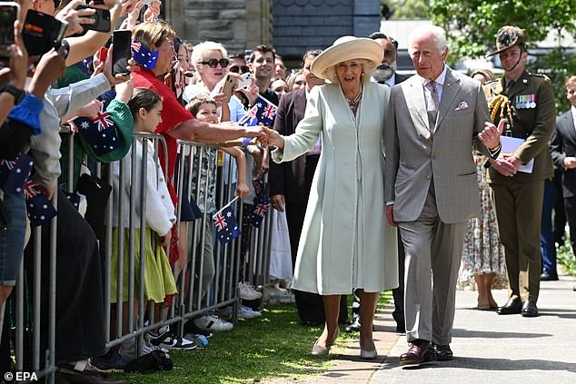 King Charles and Queen Camilla attended a service at St Thomas' Anglican Church in Sydney's north early Sunday morning.