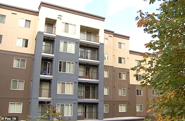 The accident occurred at this apartment block in Shoreline, Washington state.