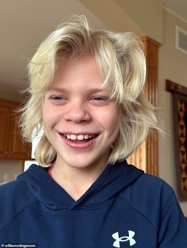 The same weekend, 12-year-old Alexander 'Xander' Mick of Rice, Minnesota, (pictured) was also killed at the Harvest of Horror Haunted Hayride in St. Augusta after being hit by a wagon.