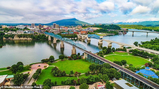 While trying to scare other hay drivers, Jessen tried to jump onto the trailer, slipped and fell under the wheels. According to police, he was found unconscious (pictured: Chattanooga, TN)