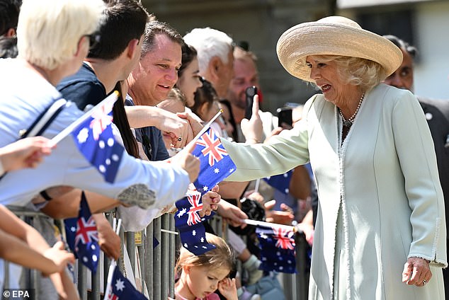 Queen Camilla had the numerous bouquets of flowers that were given to her sent to her accommodation.