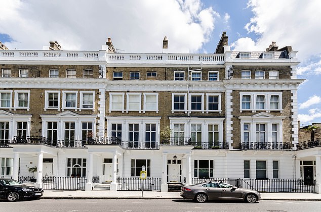 The 32-year-old has now been ordered to pay £4,749 to her landlady for damage to the luxury flat in Onslow Gardens (pictured: a two-bedroom flat in Onslow Gardens).