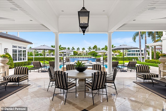 There are several seating areas and two separate grills perfect for entertaining.