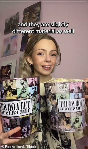 Some Swifties headed to various movie theaters to compare popcorn and drink bottles, then shared them on TikTok.