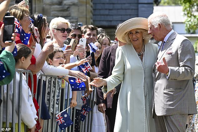 On Sunday, Charles and Camilla arrived in northern Sydney for their first full day of royal engagements.