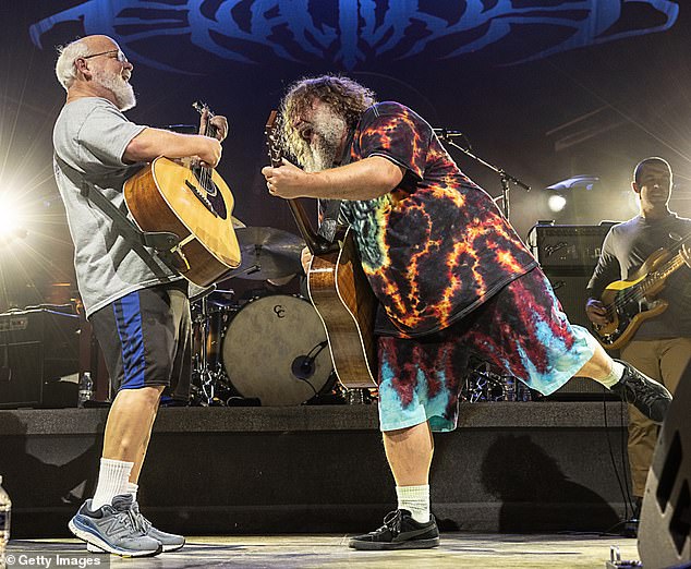 The actor and singer announced that the Tenacious D tour had been canceled and that all of his 'creative plans' were on hold after his bandmate Kyle Gass sparked controversy with a comment about Donald Trump.