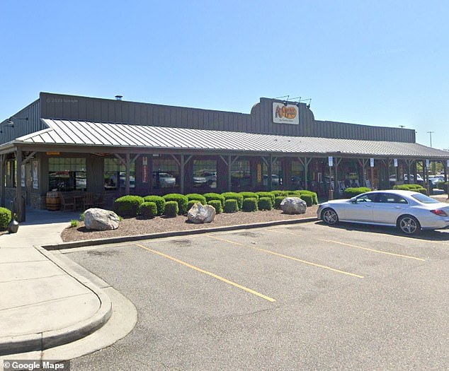 Jaraki stole a series of chairs from this Cracker Barrell restaurant in Myrtle Beach