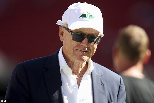 The franchise (pictured, owner Woody Johnson) reportedly allowed Reddick a brief window