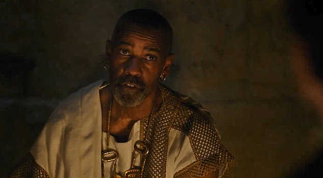 Meanwhile, Denzel, who plays arms dealer and potential villain Macrinus, was hailed as a 