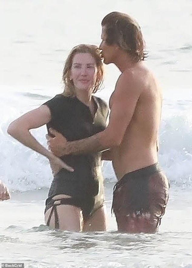 Photos taken in February showed Ellie frolicking in the sea with Armando, prompting the star to issue a statement confirming her marriage to Casper Jopling was over.