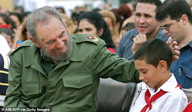 In the photo: Cuban President Fidel Castro caresses the head of Elián González, during a graduation ceremony in Cárdenas, on July 21, 2005.