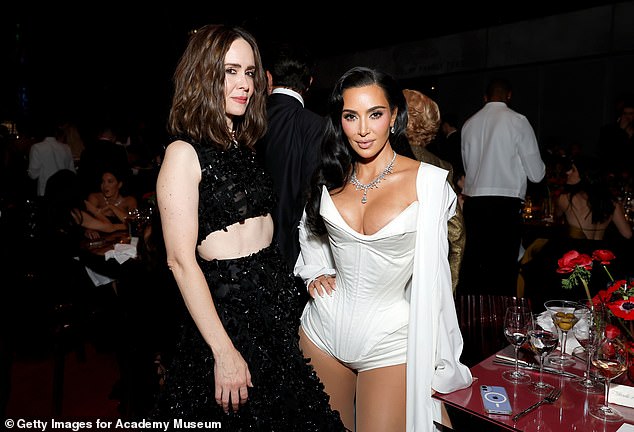 Sarah was also seen rubbing shoulders with her friend Kim Kardashian, who she will star with.