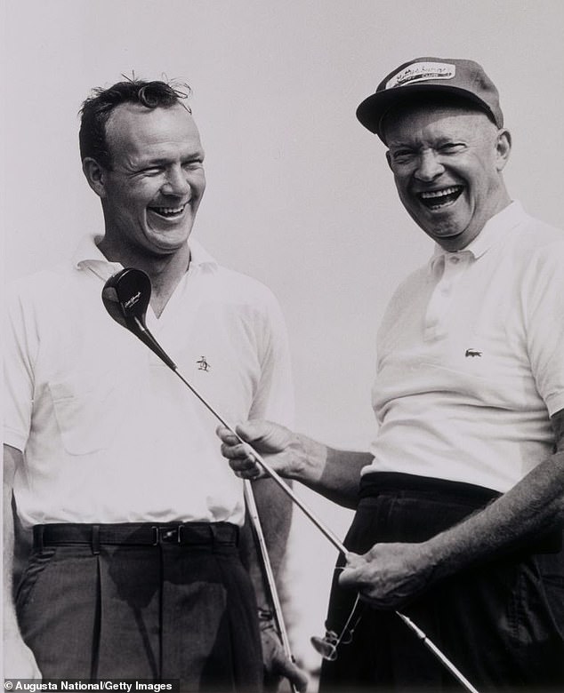 Palmer played regularly with former President Dwight D. Eisenhower (right)