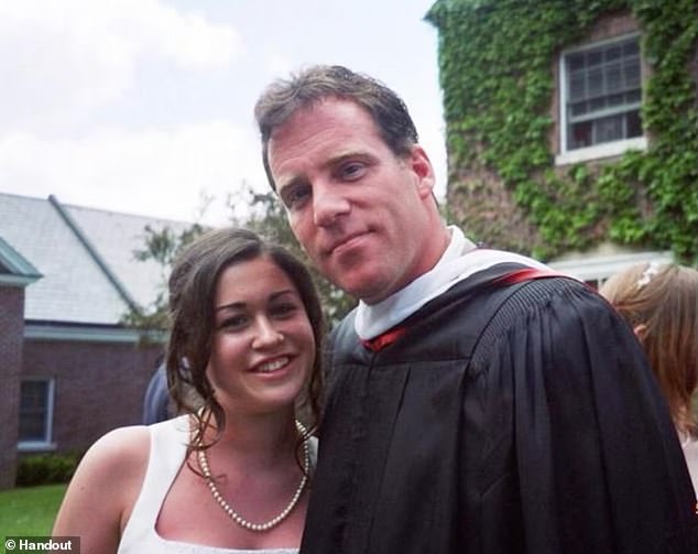 Matthew S. Rutledge was accused of sexual abuse at Miss Hall's School in Pittsfield by five women between 1992 and 2010, two of whom identified themselves. (Pictured: Rutledge with accuser Hilary F. Simon)