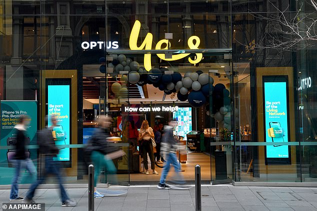 Optus has sent more than 10 million messages to affected customers with instructions on how to get support during the closure process (file image)