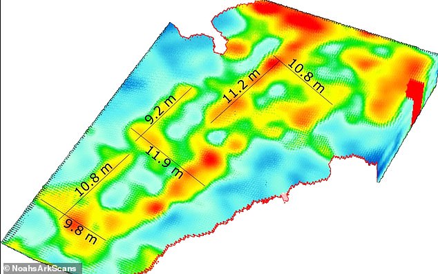 Satellite images of the Durupinar formation appear to show the dimensions of the vessel.