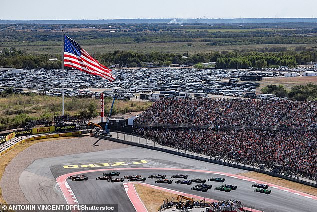 Leclerc overtook Lando Norris and Max Verstappen in the first corner in Texas