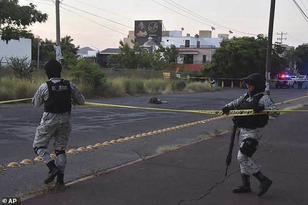 National Guard cordons off area where body was found on Culiacán street this month