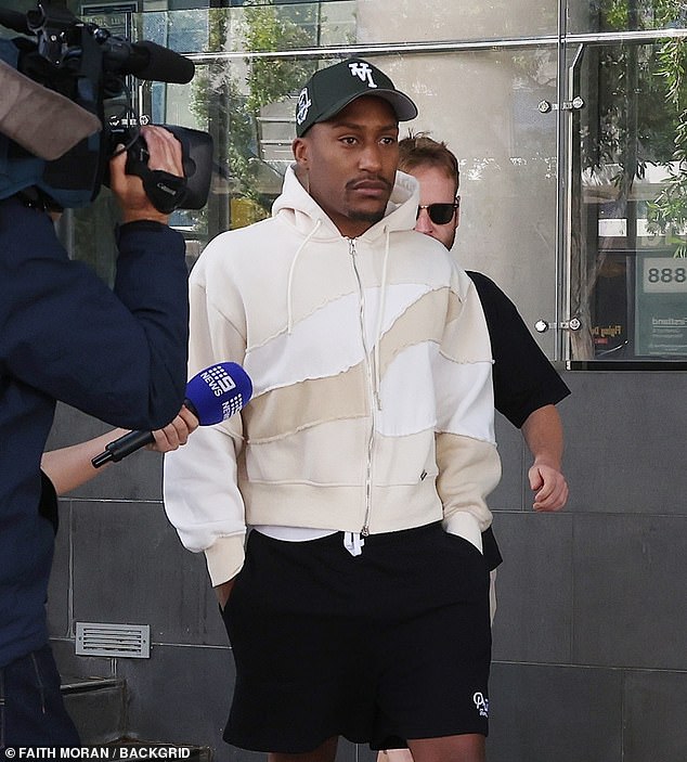 Yung Filly appeared in court charged with rape and assault in Perth, Western Australia, in October.