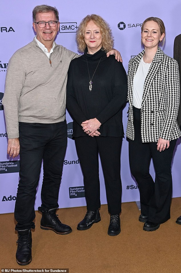 Robert, Trude and Mia Steen are seen at the Sundance Film Festival in January, where the film was screened in public for the first time.