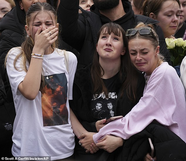 Tearful fans gathered in London yesterday to mourn the star after he fell to his death from a balcony at the CasaSur Hotel in Buenos Aires on Wednesday.