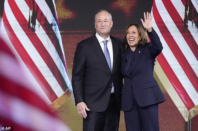 Michael Emhoff and Barbara Emhoff, who raised Doug in New Jersey, previously appeared at a Seniors for Harris event for the vice president's campaign.