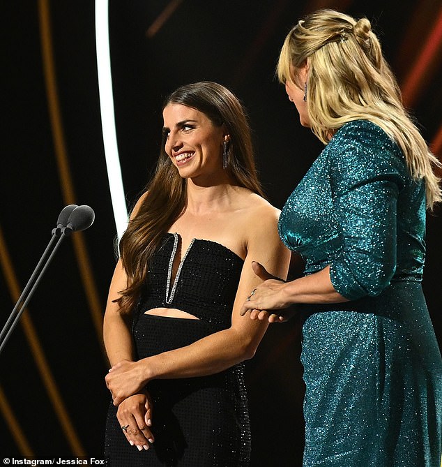 Fox has appeared on multiple magazine covers, linked up with French beauty brand L'Oréal and has appeared on many television shows including NRL and Logies coverage (pictured).