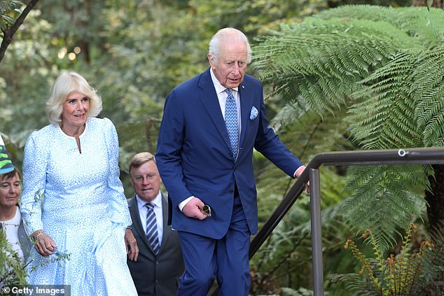 The Queen spoke to a selection of garden volunteers and schoolchildren about the Banksia species, before having the opportunity to join children in nature-based educational activities.