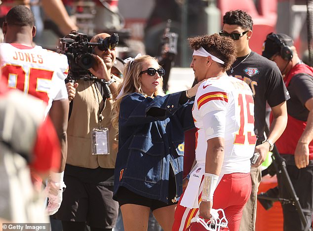 The Mahomes were high school sweethearts who grew up in Whitehouse, Texas, and the couple married in March 2022.