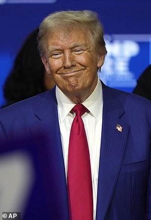 Former President Donald Trump at a town hall in Oaks, Pennsylvania, on October 14.