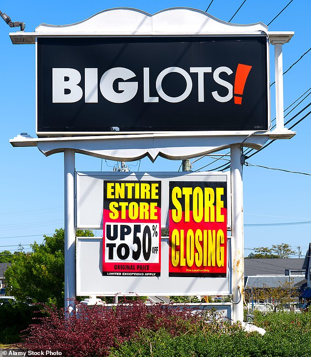 The Big Lots store in Dennis Port, Massachusetts, on Cape Cod, is closing soon and is up to 50 percent off in its liquidation sale.