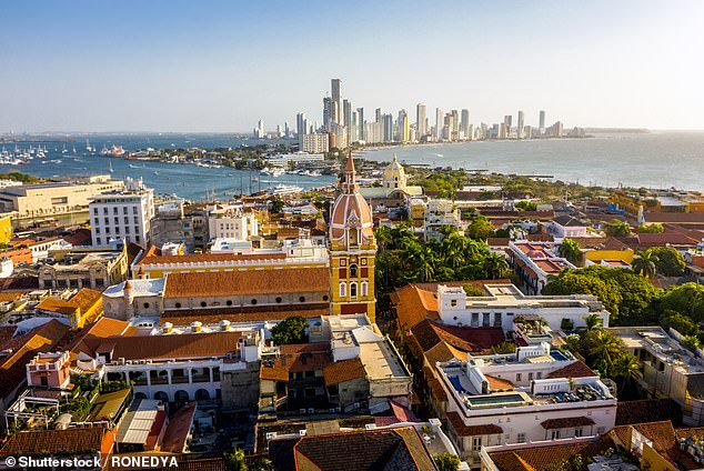 Colombia experienced the second highest increase, with the number of expatriates rising from just 104,000 in 1990 to 1.9 million people in 2020, an increase of 1,727 percent. The photo above is Cartagena.