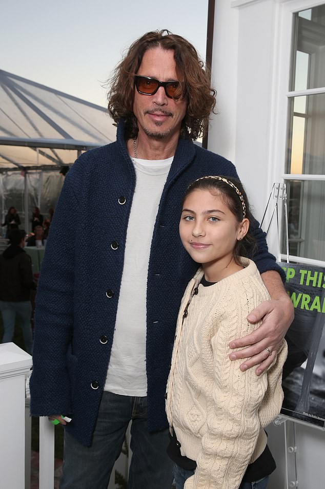 The daughter of Audioslave singer Cornell took to Instagram Stories over the weekend to criticize the publication of the photo, along with other images showing the One Direction star's hotel room during his final days. (Pictured: Chris Cornell with his daughter Toni in 2015)