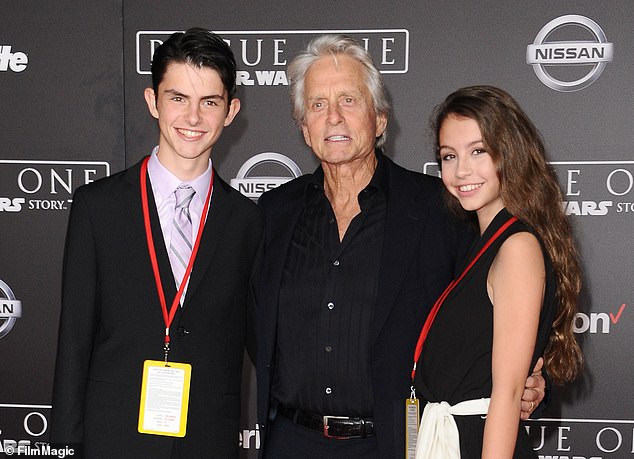 In 2021, Catherine revealed that both Carys and Dylan are determined to pursue acting (Dylan and Carys pictured with Michael in 2016).