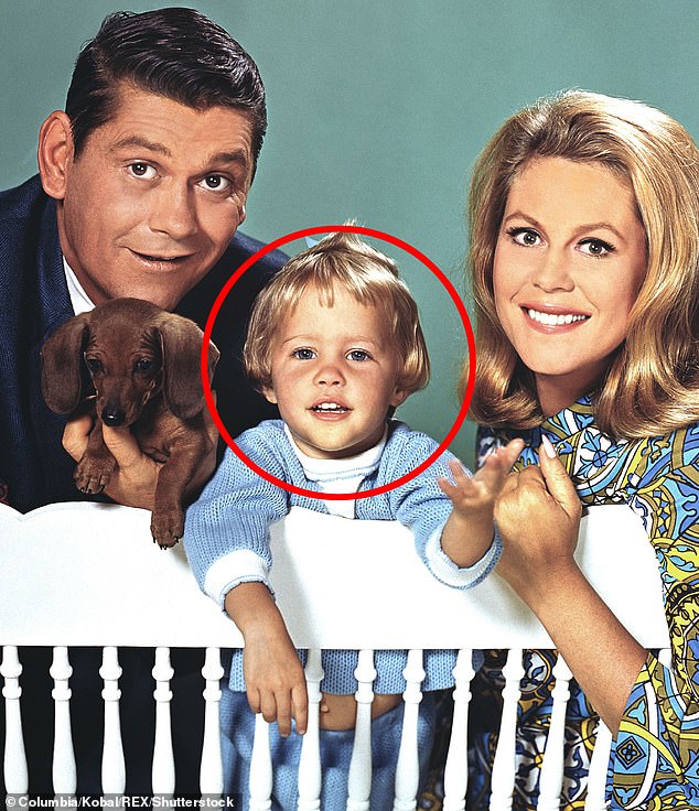 Over the years, fans have debated which Darrin (originally played by Dick York and then Dick Sargent) was best suited for the role, and now Murphy is settling the debate; (pictured with Elizabeth Montgomery and Dick York)