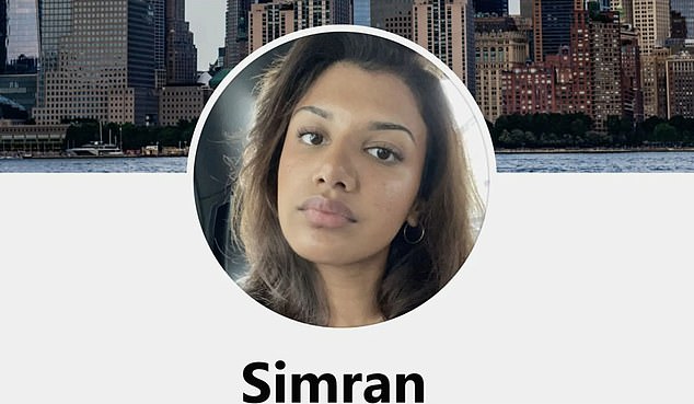 Simran did not appear in Sweet Bobby and was instead portrayed by an actor.