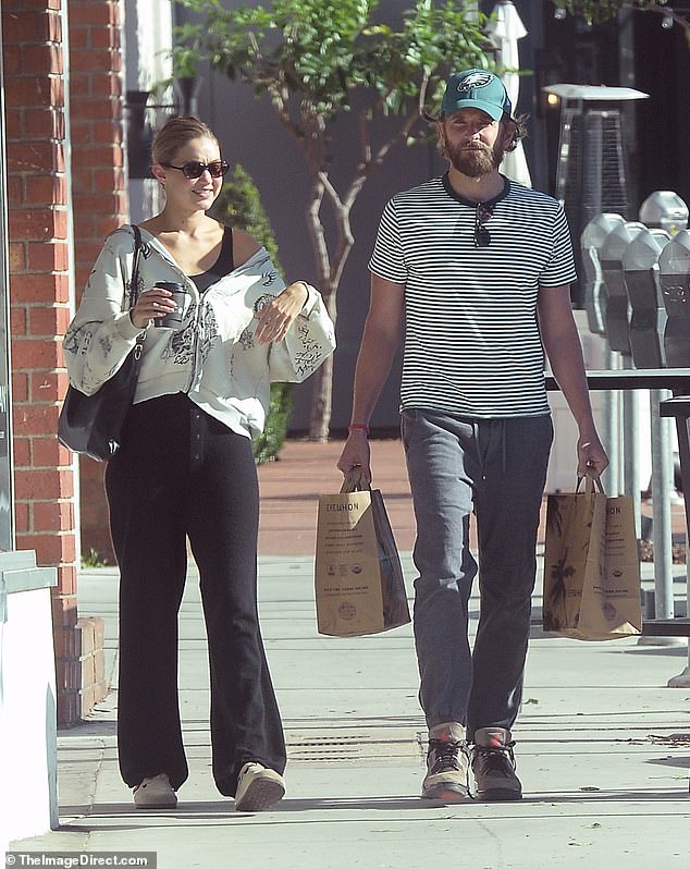 The couple went shopping at the popular health food store Erewhon in Venice.