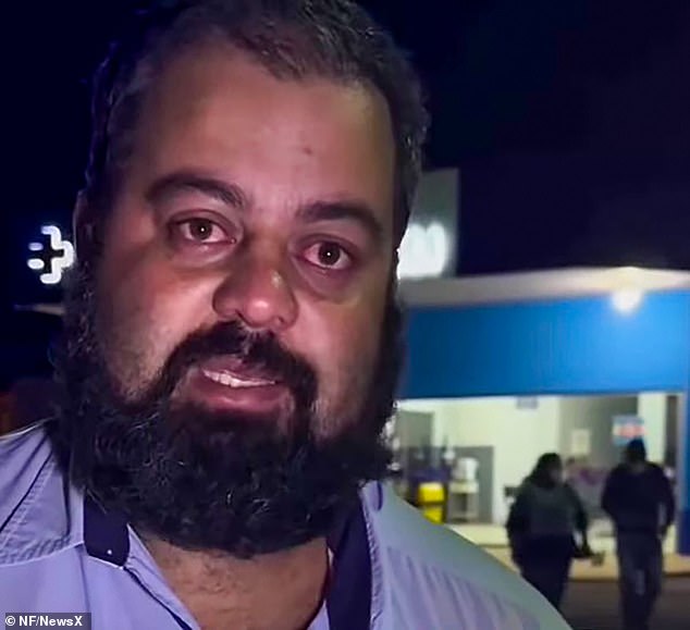 A tearful father, Cristiano Santos, pictured speaking to Brazilian media.