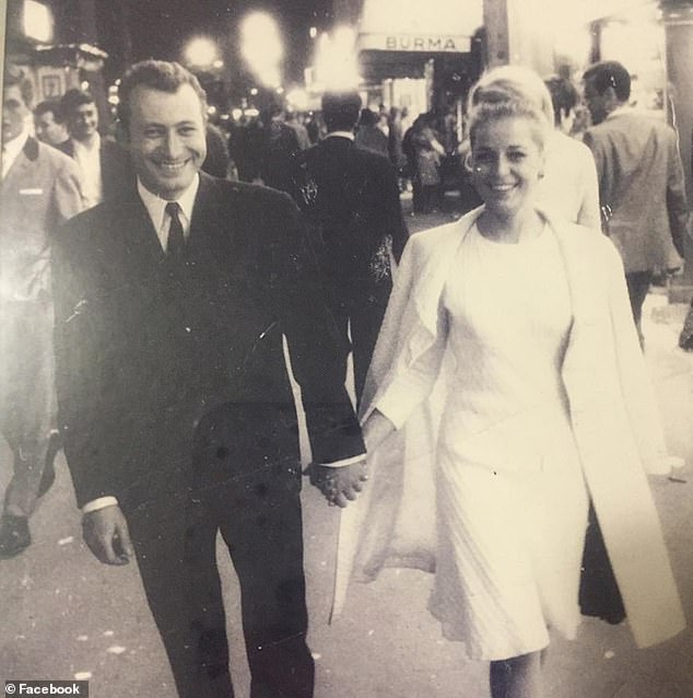 Accident victim Esther Abouab and her husband Joe Abouab, pictured in an undated photo looking glamorous